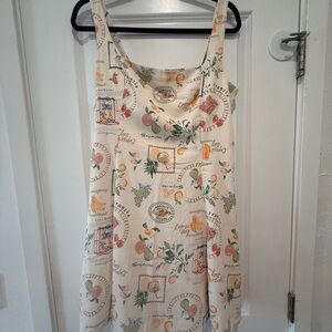 Abercrombie & Fitch Fruit Print Sleeveless Dress